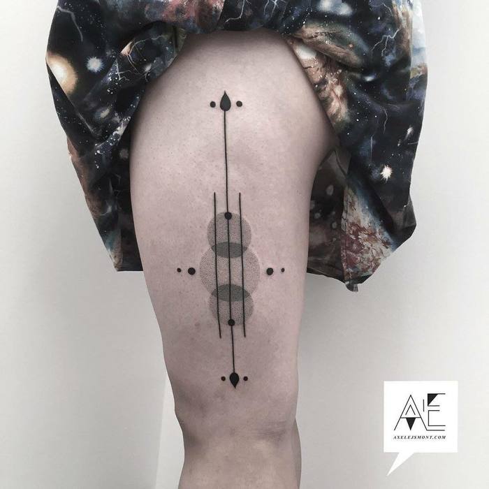 Minimalist Geometric Tattoos by Axel Ejsmont