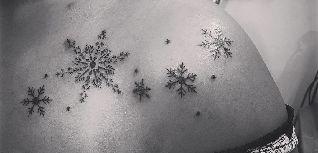 32 Splendid Snowflake Tattoo Designs