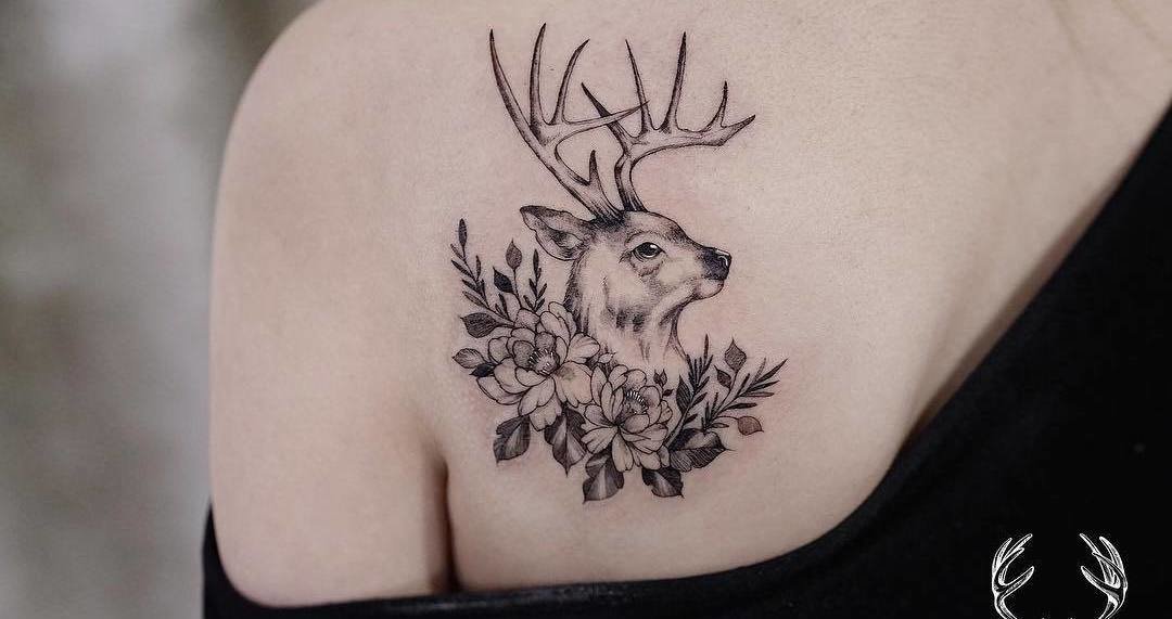 Beautiful Deer Tattoo Designs