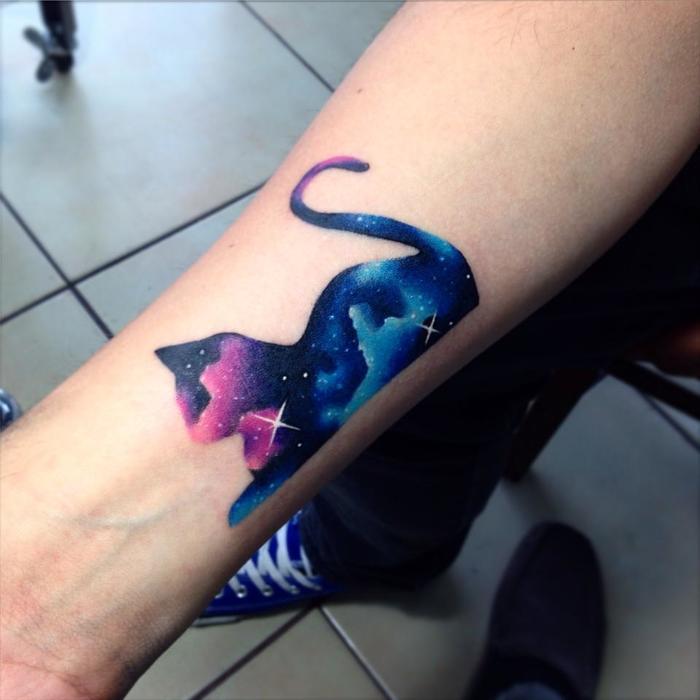 Cat Tattoo By Adrian Bascur