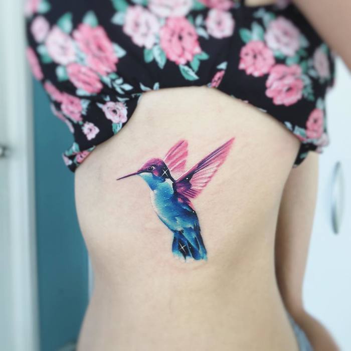Hummingbird Tattoo By Adrian Bascur