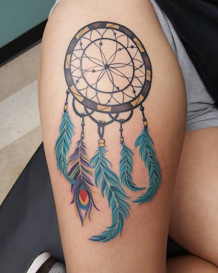 Dreamcatcher Tattoo by April Vargas