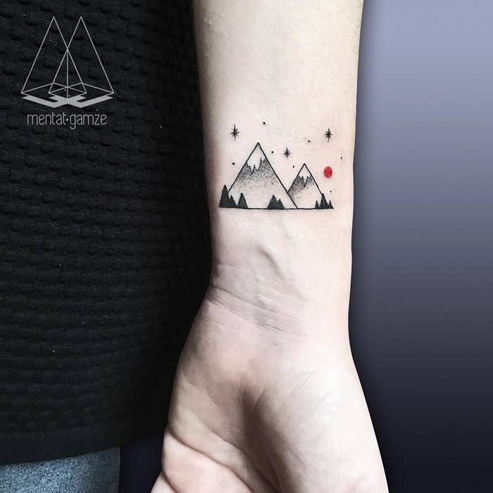 Mountain Tattoo by mentat_gamze