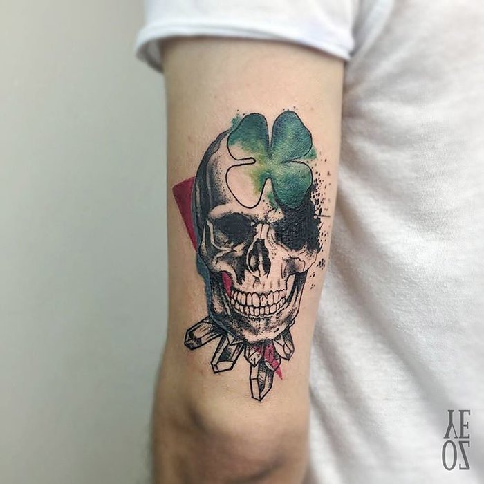 Skull Tattoo by Yeliz Ozcan