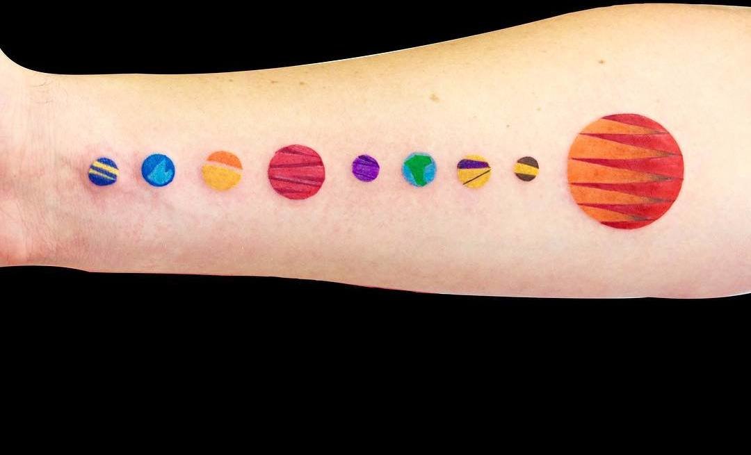 32 Fascinating Solar System Tattoo Designs