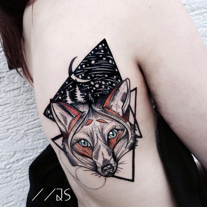 Fox Tattoo by jessicasvartvit