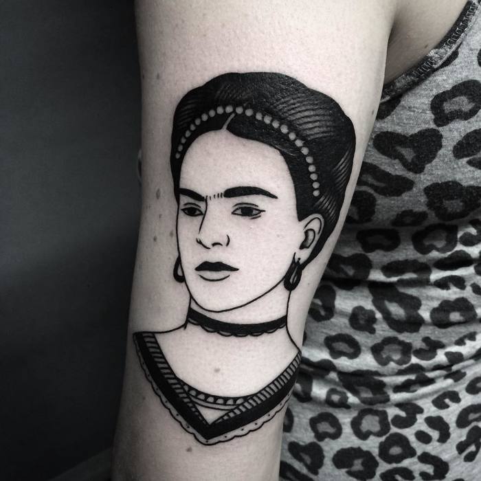 Frida Kahlo Tattoo by laracailletattoo