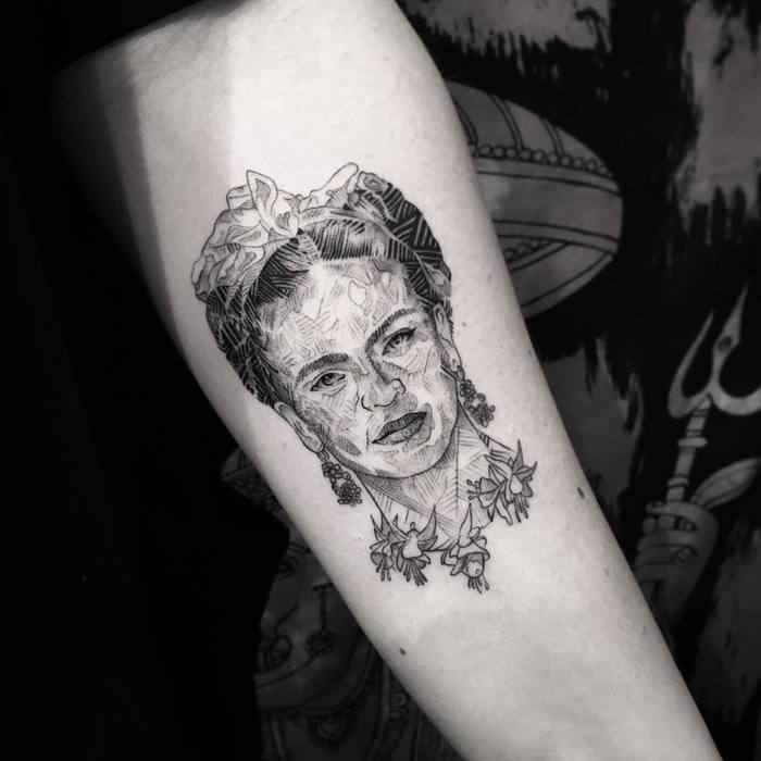 Frida Kahlo Tattoo by balazsbercsenyi