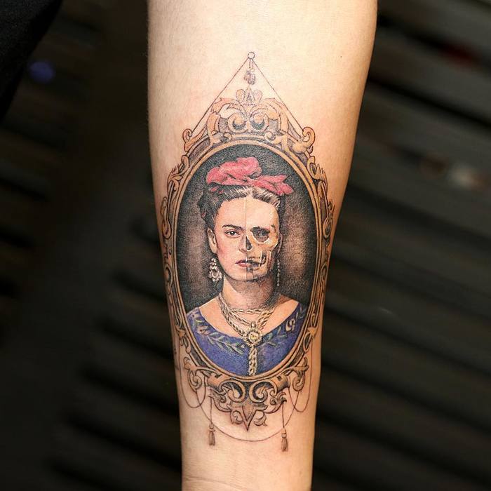 Frida Kahlo Tattoo by nandotattooer