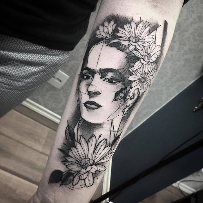 Frida Kahlo Tattoo by fredao_oliveira