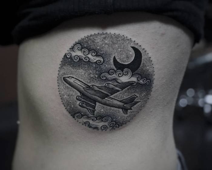 Airplane Tattoo by franciscoalvarado23