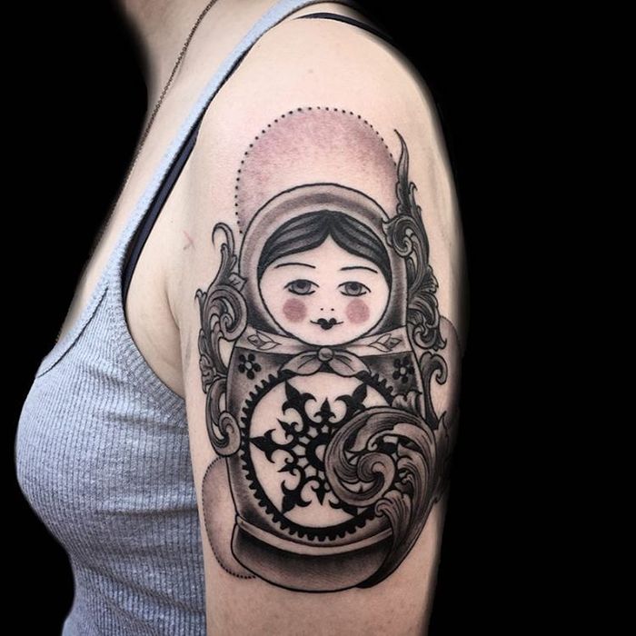 24 Beautiful Matryoshka Tattoo Designs and Ideas  TattooBloq
