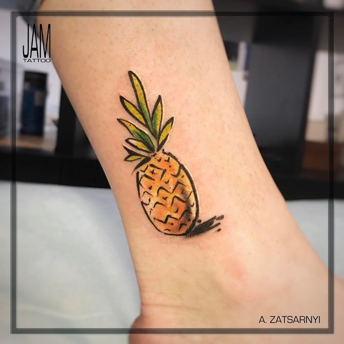 Pineapple Tattoo by zatsarnyi_tattoo
