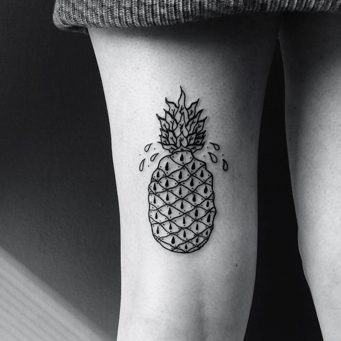 Pineapple Tattoo by tearzdrop