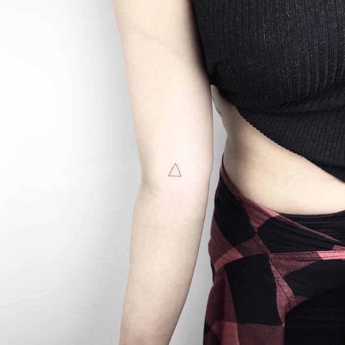 Geometric Minimalist Tattoo by Cagri Durmaz