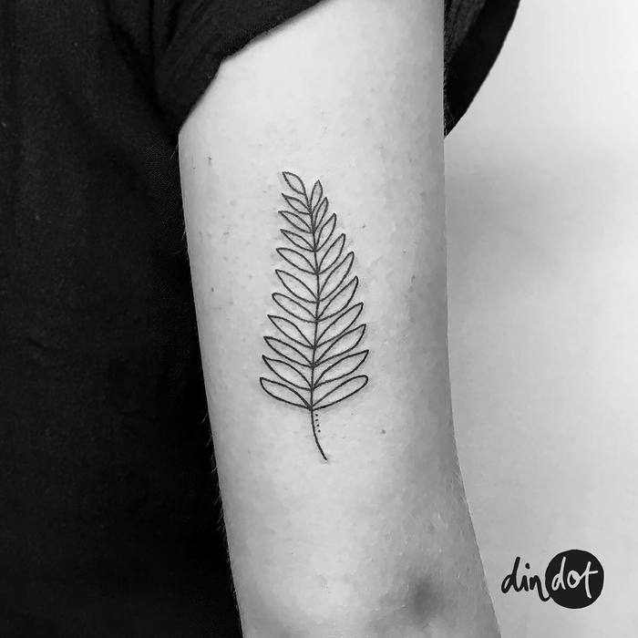 Fern Tattoo by dindottattoo
