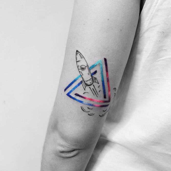 Rocket Tattoo by vt_kazantsev
