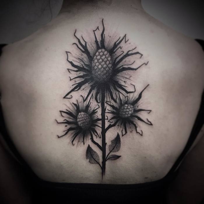 Dark Thistle Tattoo by saturnesept