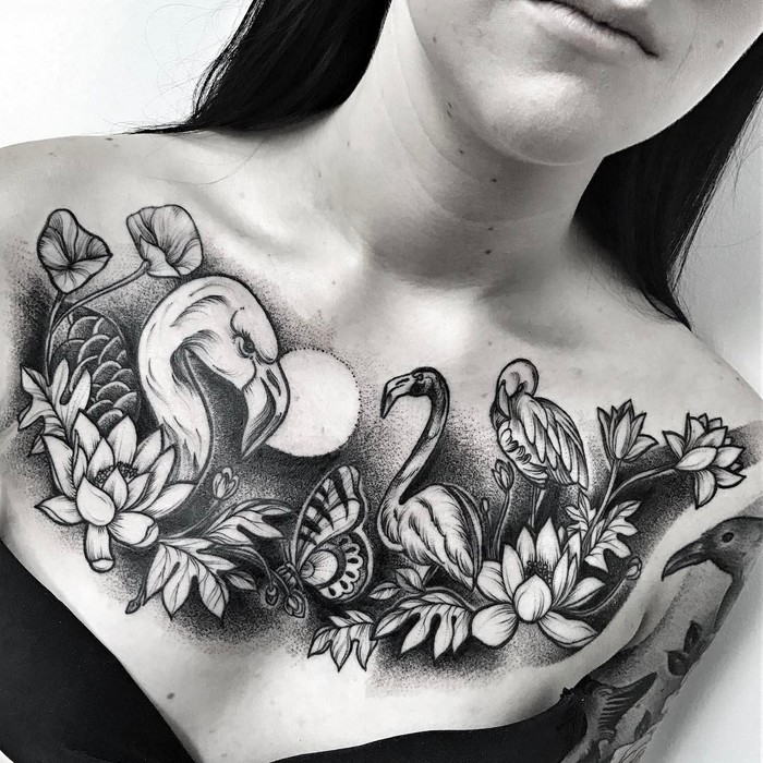 Flamingo Tattoo by mateuszwojtak