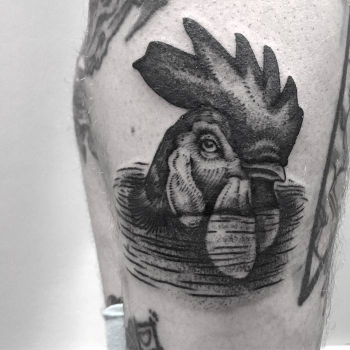 Rooster Tattoo by anibalpantoja