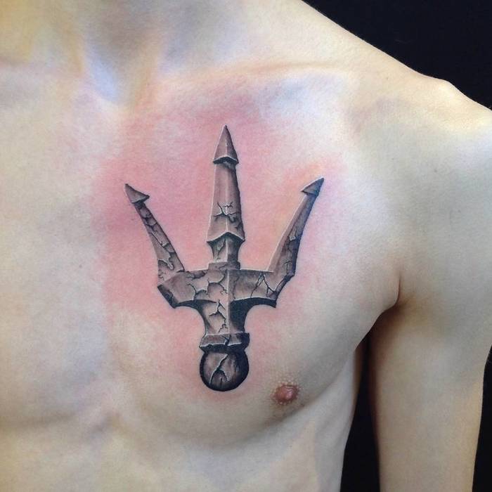 Trident Tattoo by justinfogeltattoo