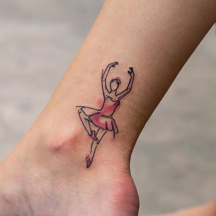 Ballerina Tattoo by joicewangtattoos