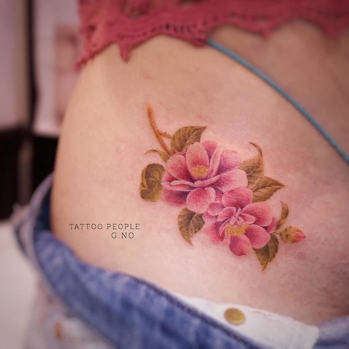 Camellia Tattoo by gnotattoo