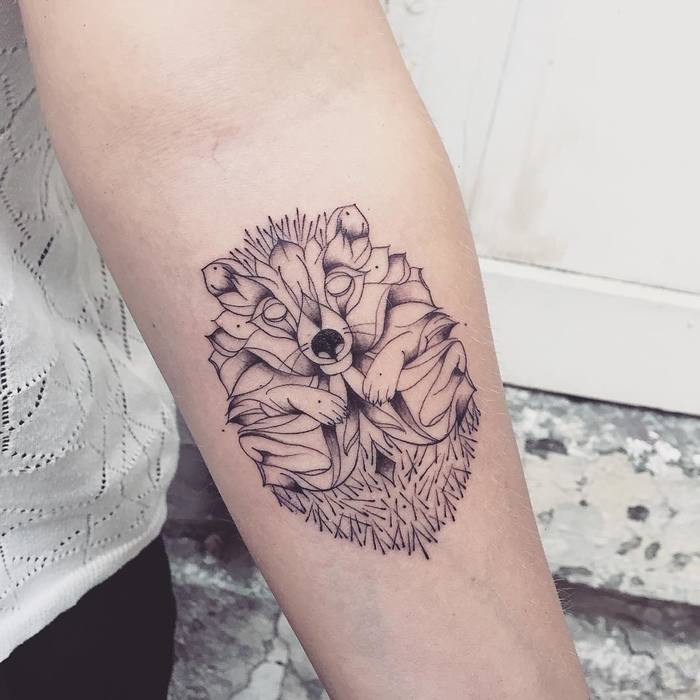 Hedgehog Tattoo by _favry