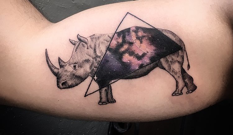 28 Creative Rhino Tattoo Designs and Ideas